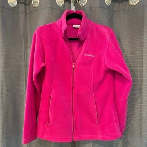 Womens magenta fleece